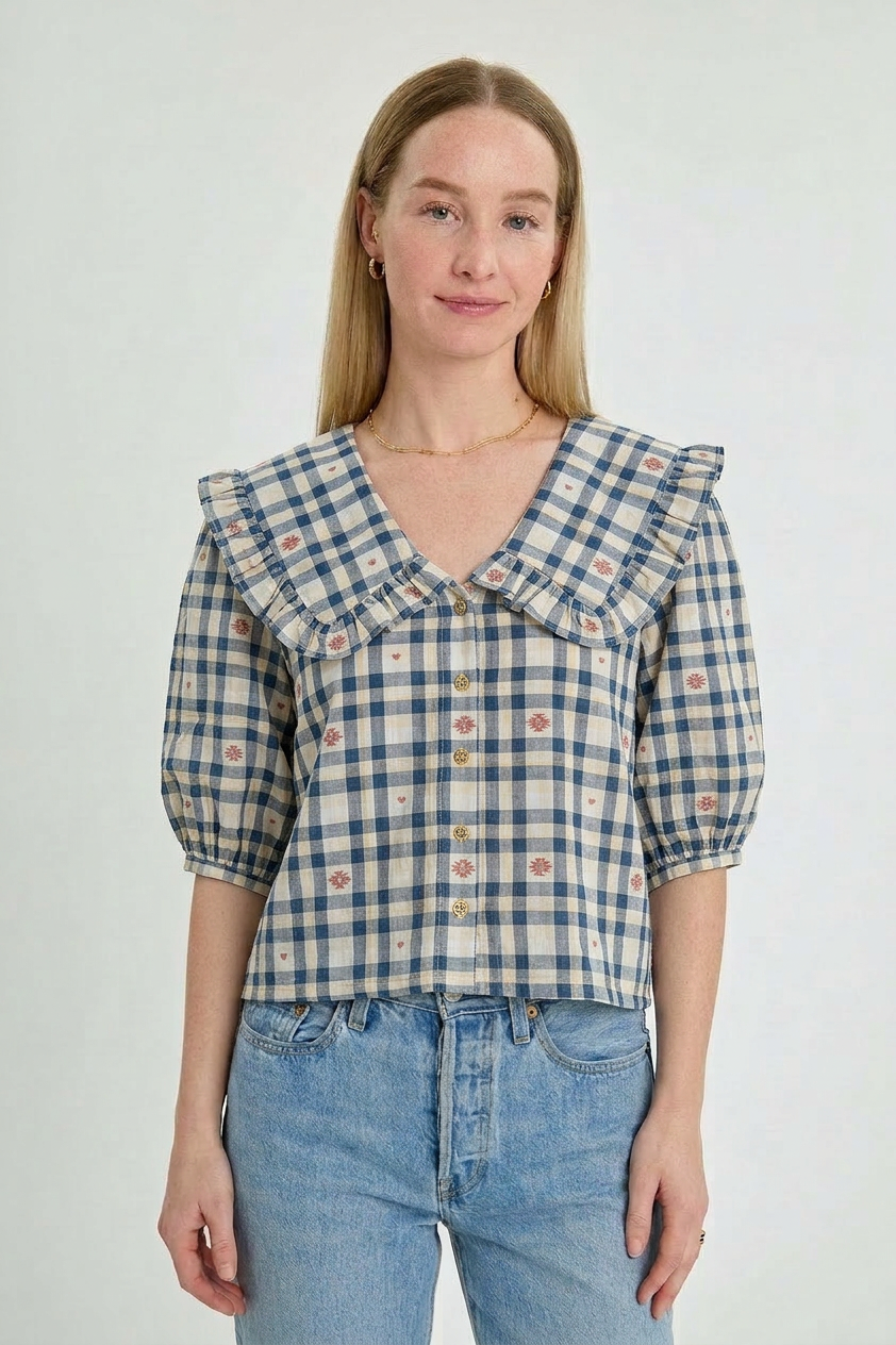PAIGE TOP IN AMELIA PLAID