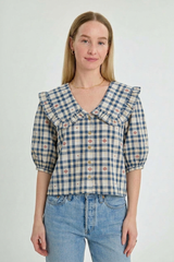 PAIGE TOP IN AMELIA PLAID