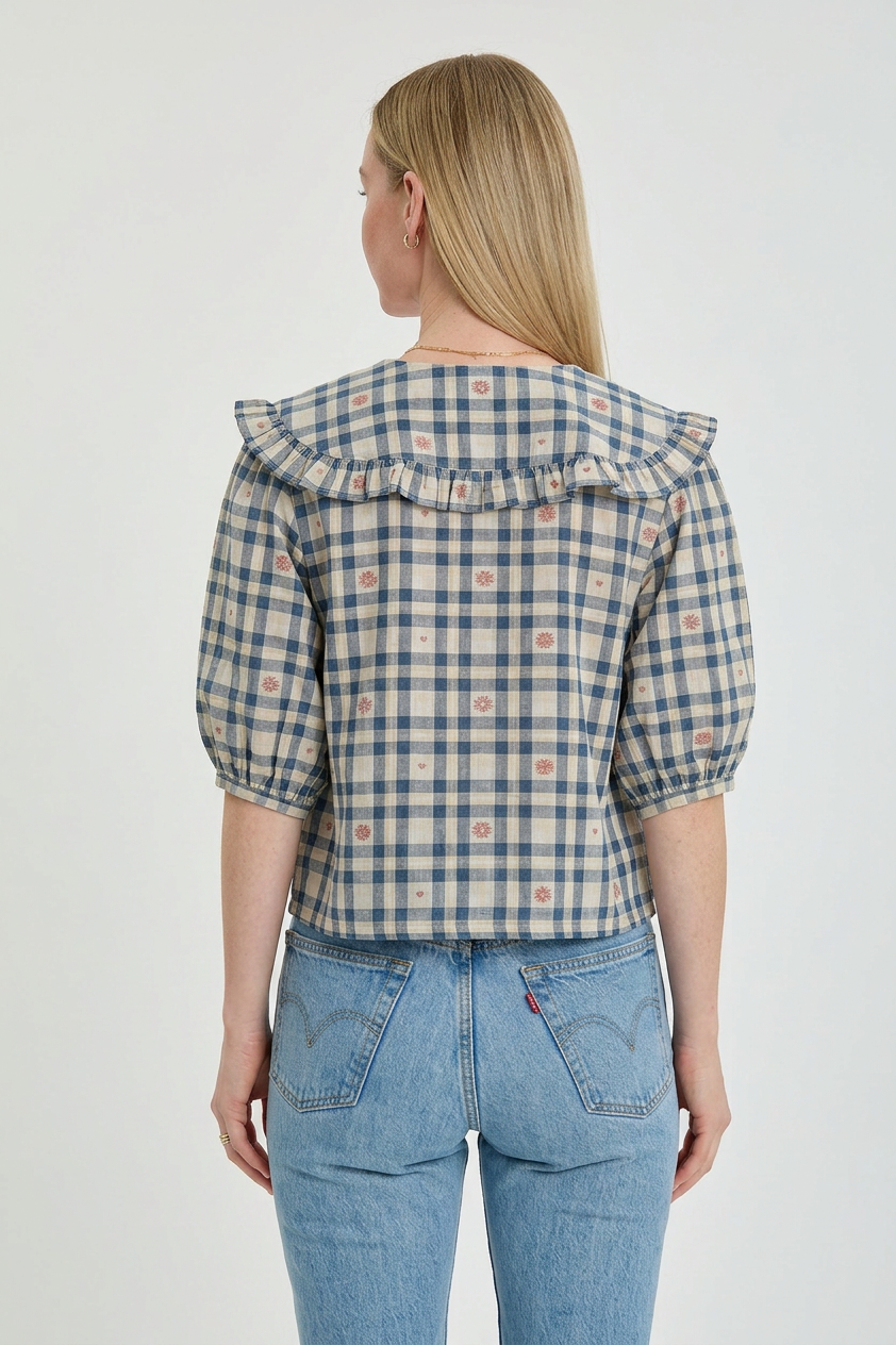 PAIGE TOP IN AMELIA PLAID