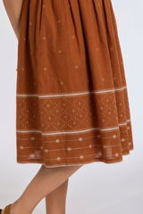 ELARA DRESS IN BROWN