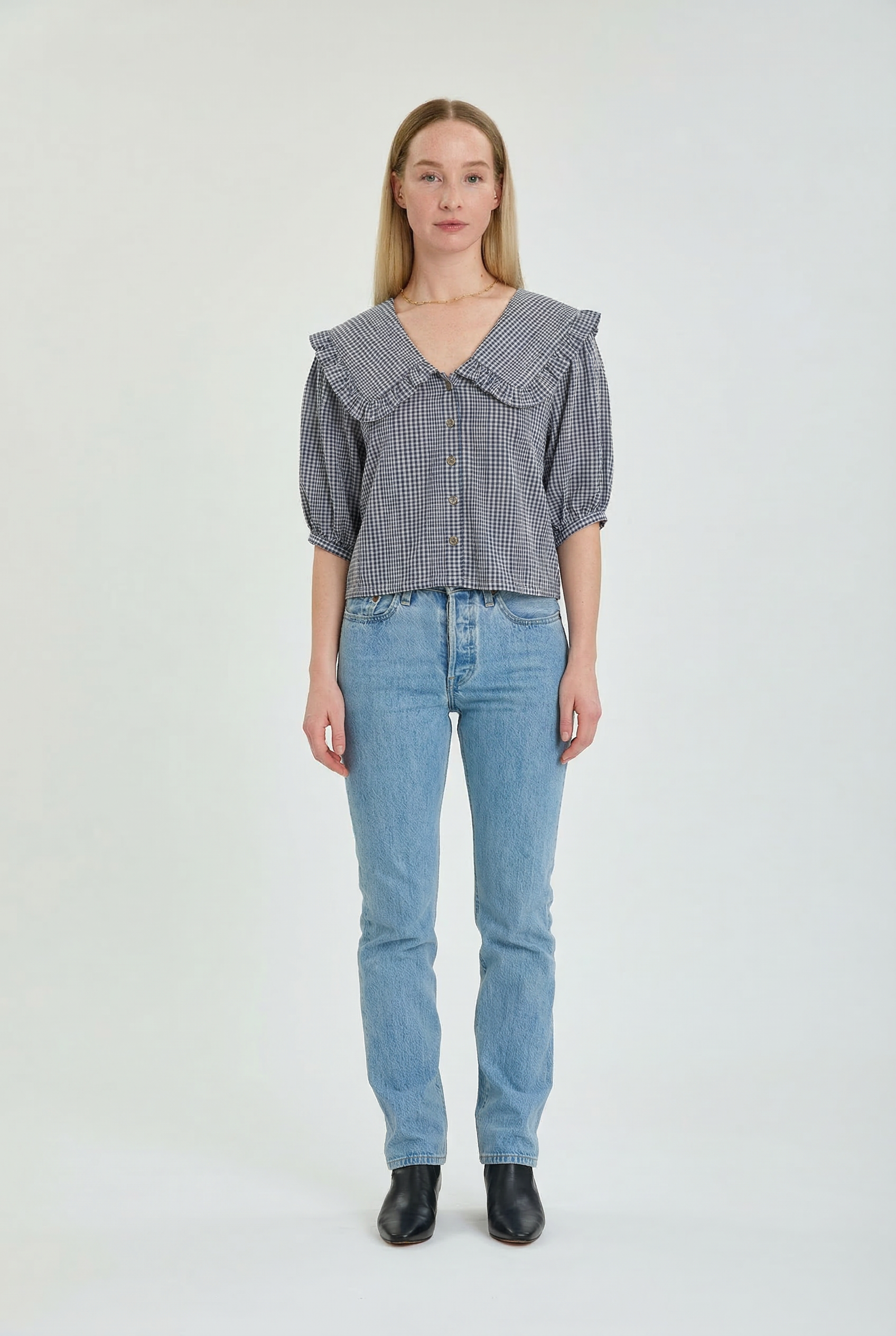 PAIGE TOP IN HUSTLER PLAID