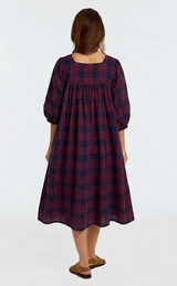 BETTY DRESS IN POPPY PLAID