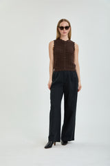 Delilah Sweater Vest in Chocolate