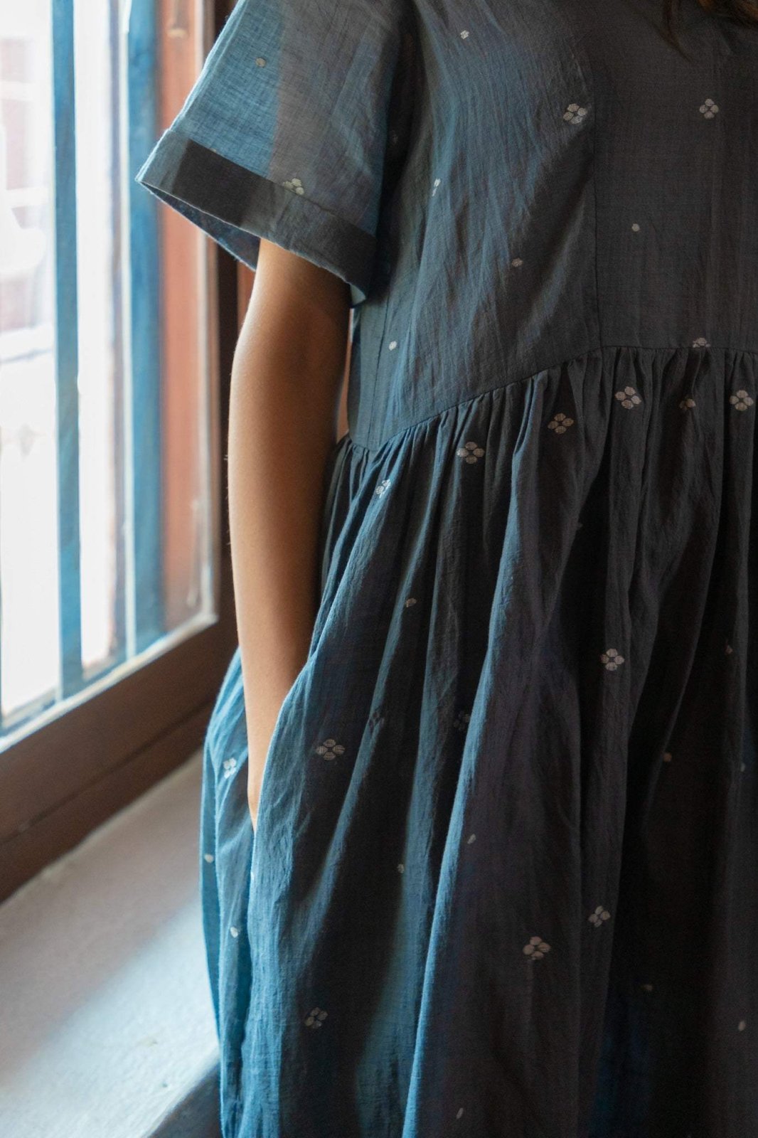 Grey Space Dress - THULI - Sustainable Women's Clothing Ethical Clothing Honest and Handcrafted