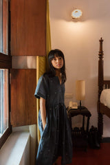Grey Space Dress - THULI - Sustainable Women's Clothing Ethical Clothing Honest and Handcrafted